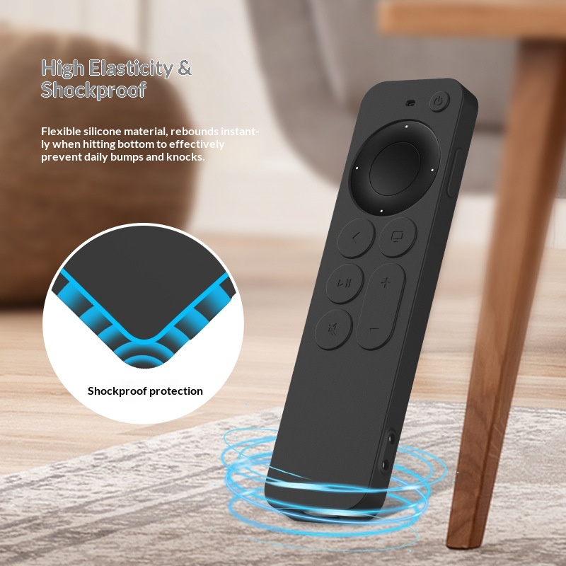 Custodia protettiva in silicone morbida antiurto a copertura totale, adatta per telecomandi di TV di sesta/settima generazione._voghion.com