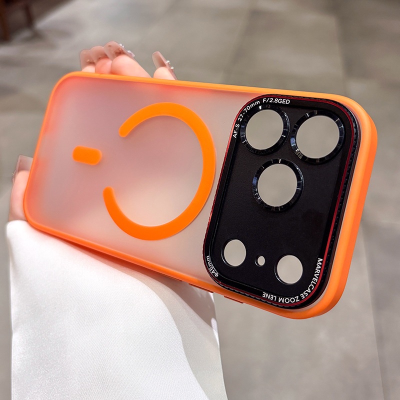 Compatible con iPhone Pro Max, nueva funda protectora magnética mate de 17 pulgadas, de cobertura total y anticaídas._voghion.com