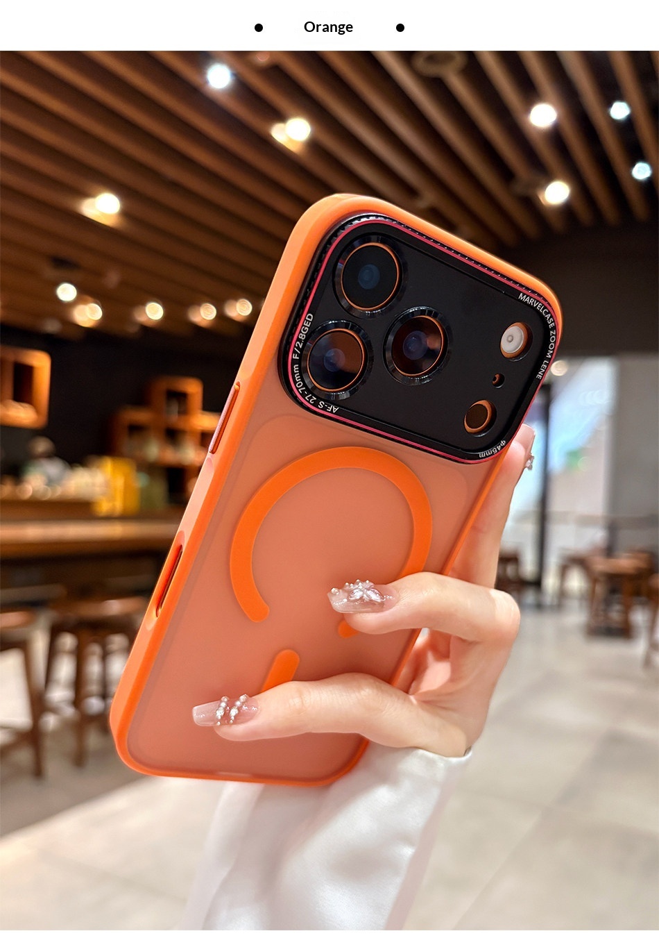 Suitable For IPhone Pro Max, New Matte 17 Simple Full-cover Anti-drop Magnetic Protective Case_voghion.com