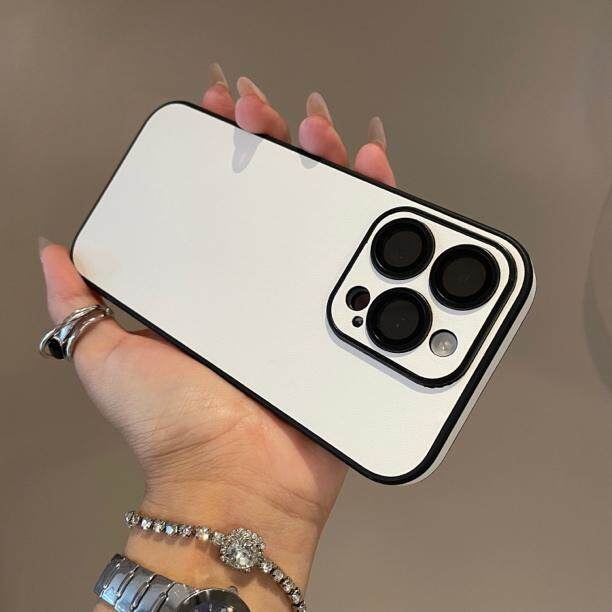 Eenvoudig, effen leren hoesje, geschikt voor iPhone 17, voelt luxe aan, biedt volledige bescherming tegen vallen._voghion.com