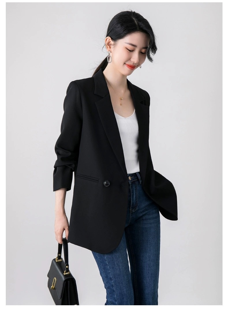 Women's Slim Fit Blazer - Stylish Lightweight Casual Jacket_voghion.com