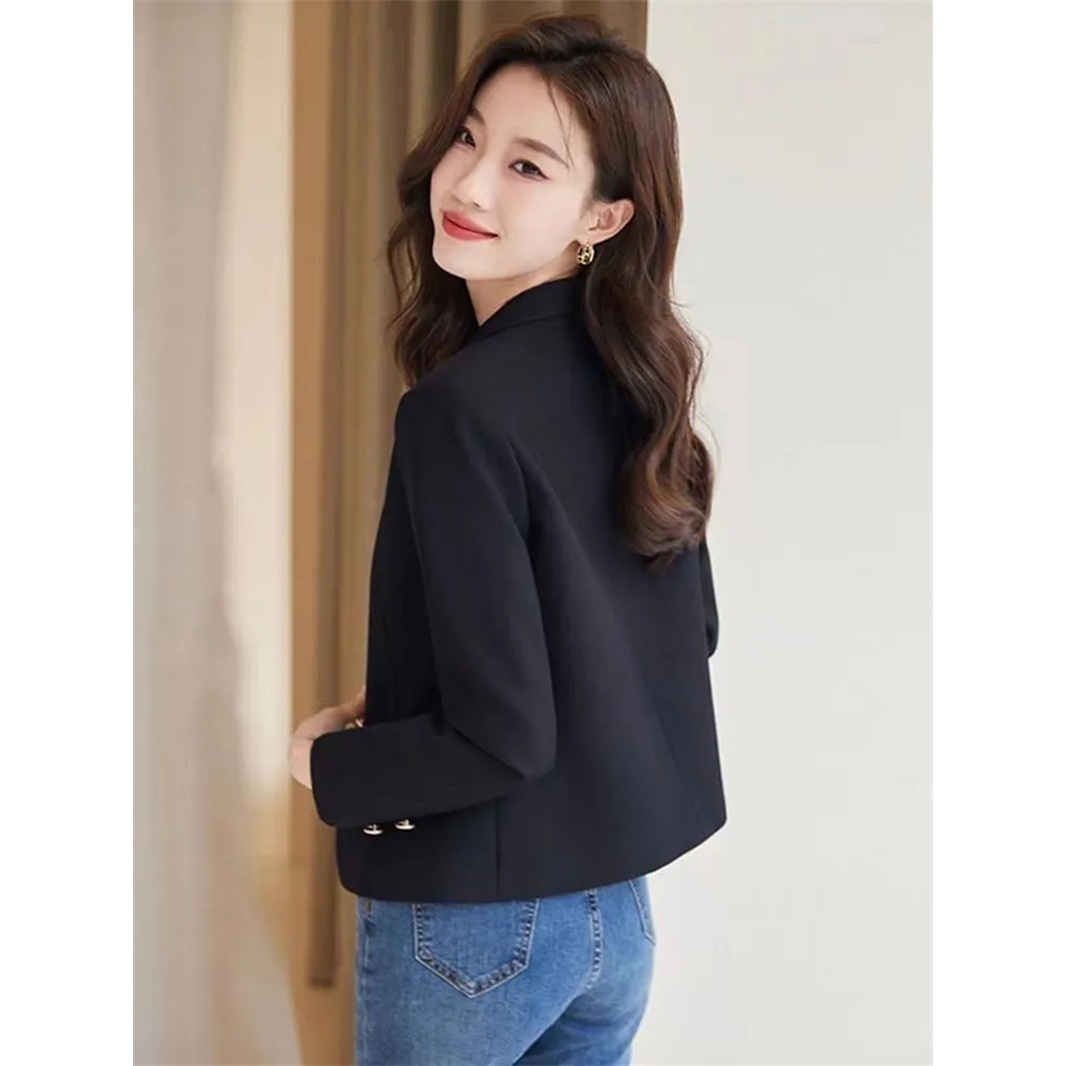 Short Blazer For Petite Women, 2024 Spring New Fashionable And Elegant Small Suit With Unique Design, Niche Top_voghion.com