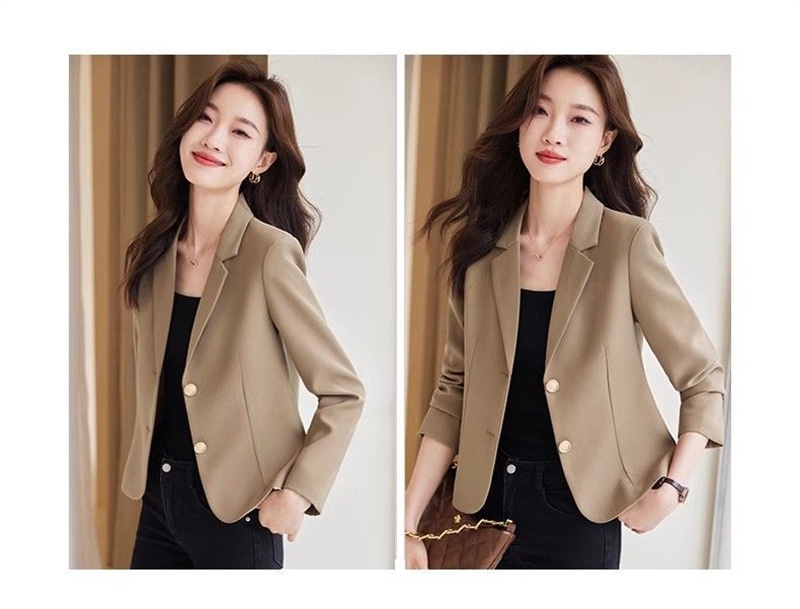 Short Blazer For Women Elegant Lightweight Jacket For Spring_voghion.com