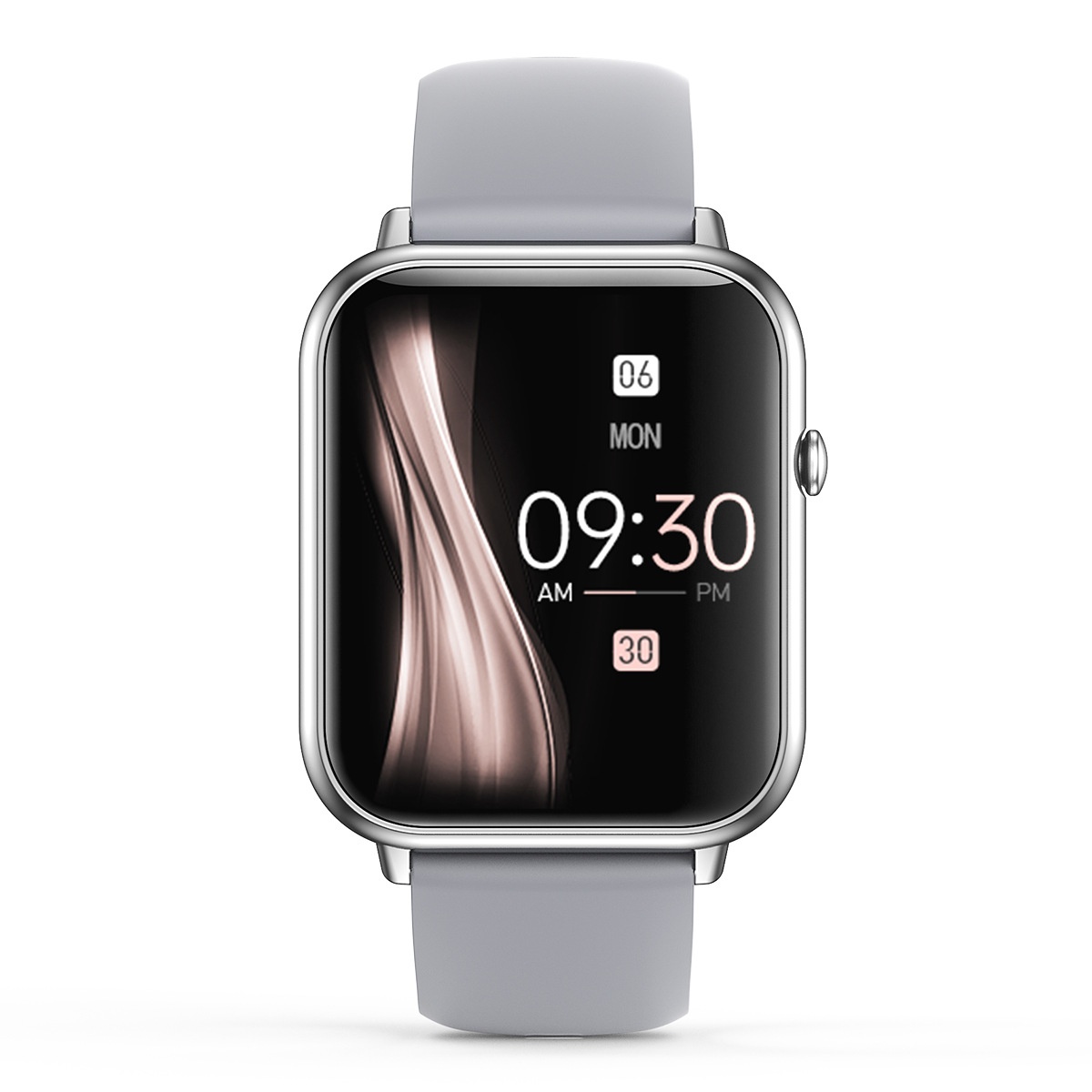 Q19 Smartwatch, Metallmodell, quadratisch, Herzfrequenz- und Schlafüberwachung, IP68 wasserdicht, Touchscreen, lange Akkulaufzeit_voghion.com