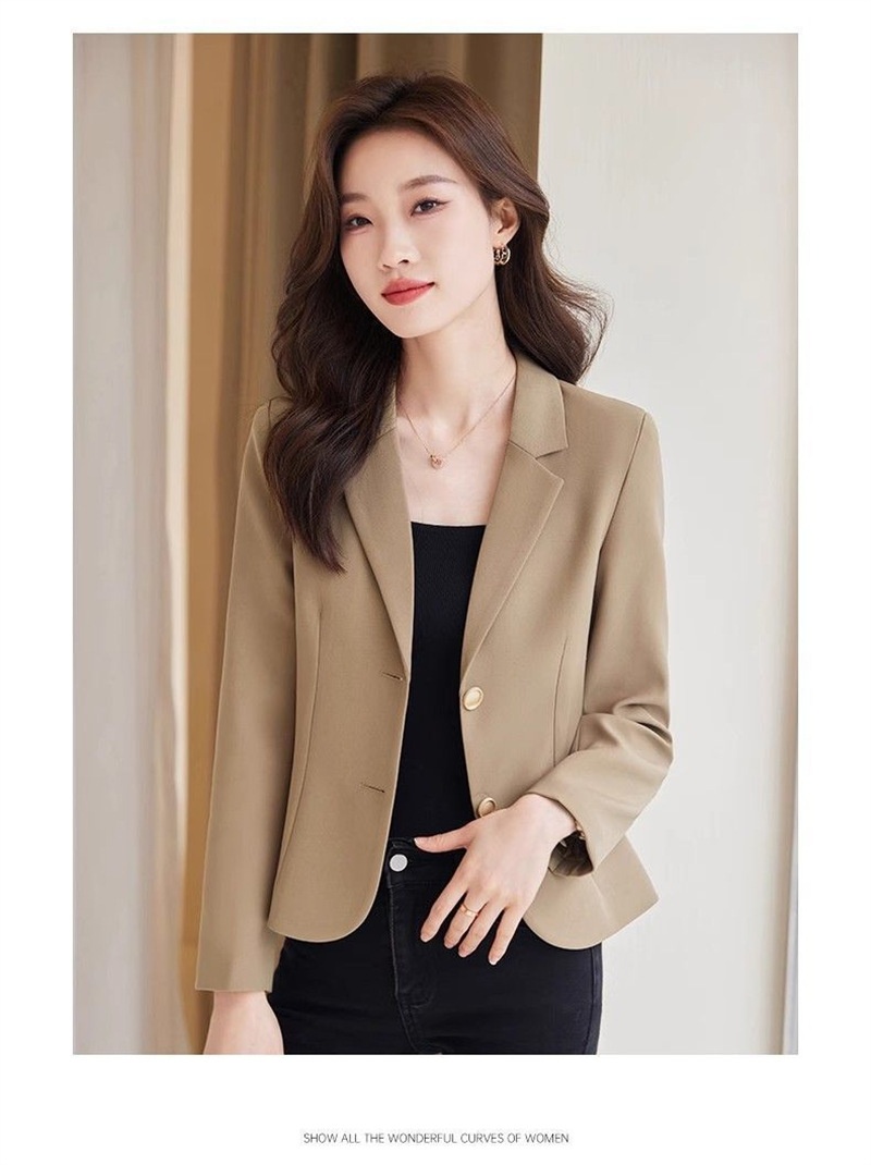 Short Blazer For Women Elegant Lightweight Jacket For Spring_voghion.com