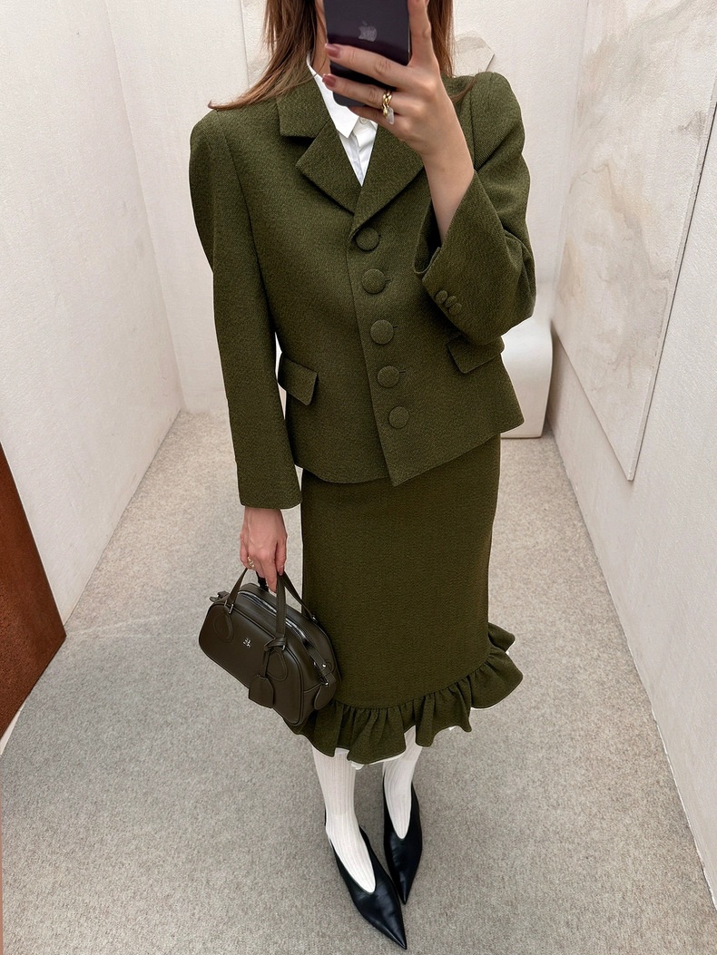 Damen Blazer Für Den Herbst Und Winter Aus Edlem Wollstoff_voghion.com