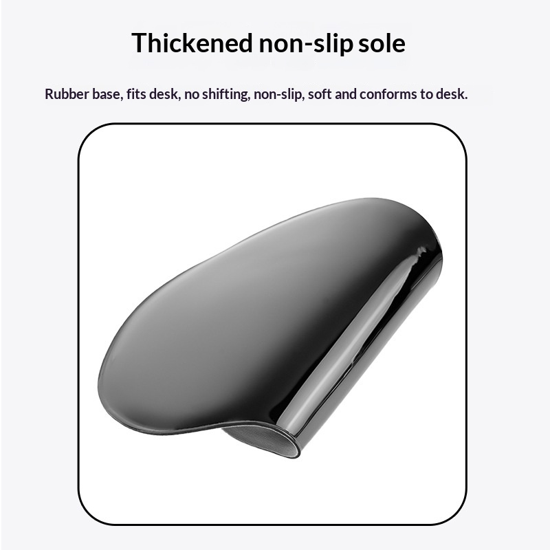 Repose-poignet de souris antidérapant en silicone pour bureau, jeu et bureau, couleur unie_voghion.com