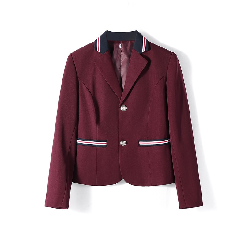 Unisex Japanese College Jacket Solid Color Long Sleeved Coat_voghion.com