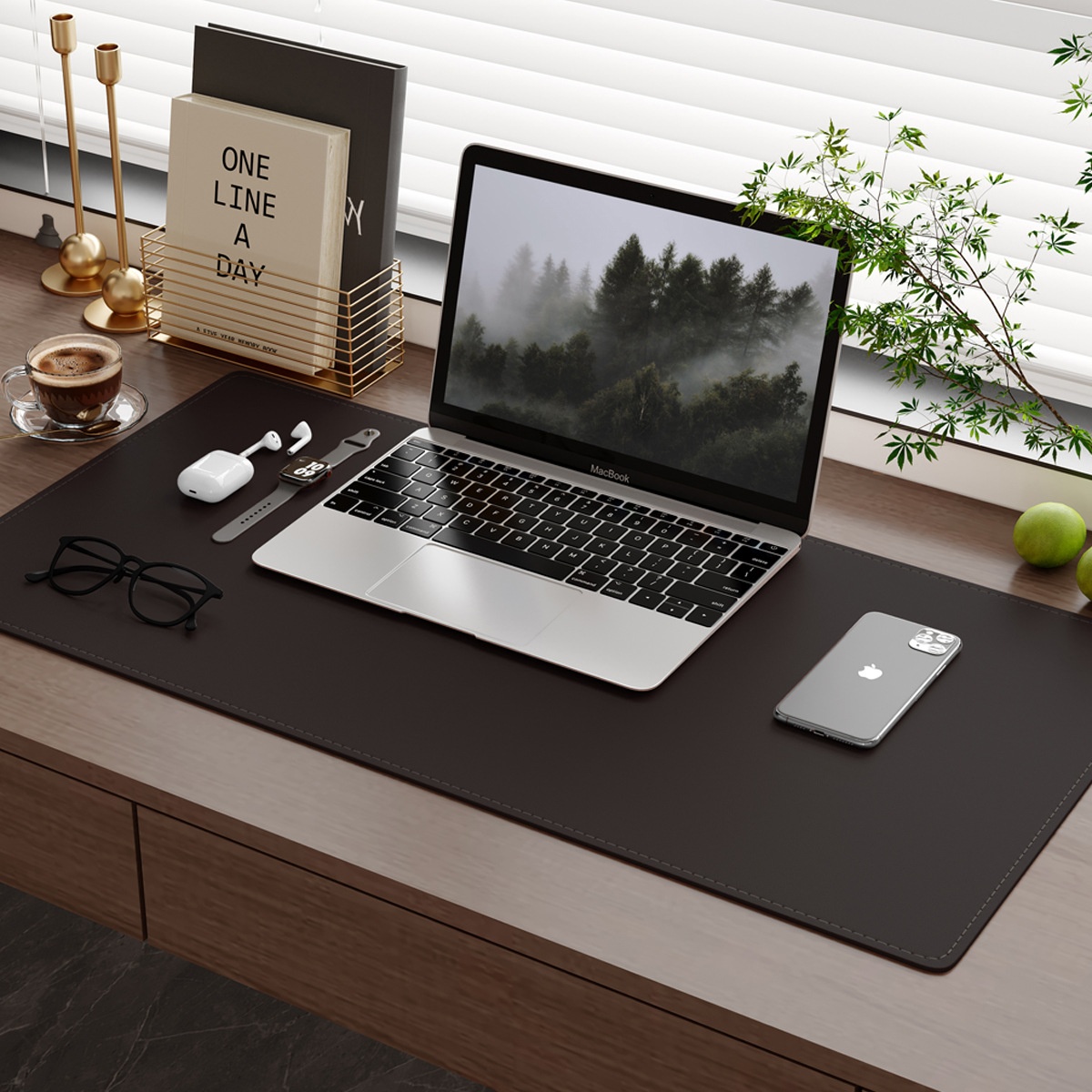 Tappetino da scrivania extra large in pelle impermeabile per laptop e ufficio, ideale per mouse e auto, tappetino da gioco._voghion.com