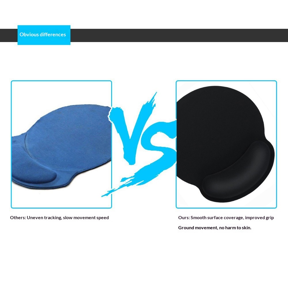 Source Factory Rest Keyboard Support Memory Foam Mouse Comfortable Wrist Pad_voghion.com