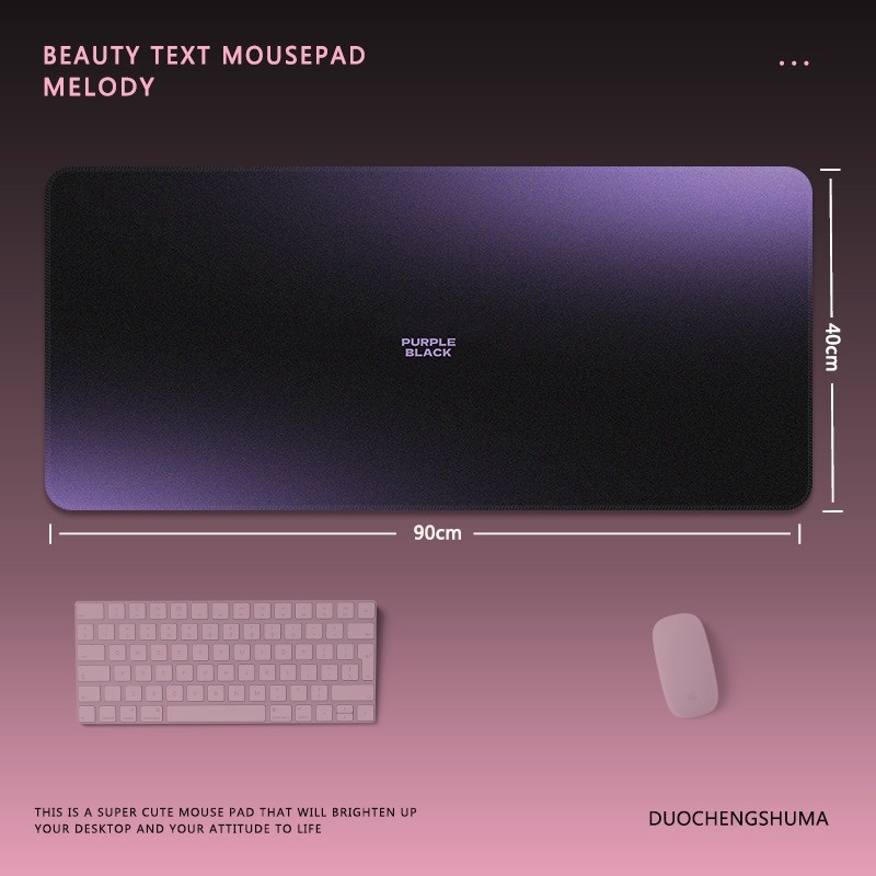 High-end Gradient Color Mouse Pad Extra Large Minimalist Ins Style Texture Gaming Office Keyboard Desk Mat_voghion.com