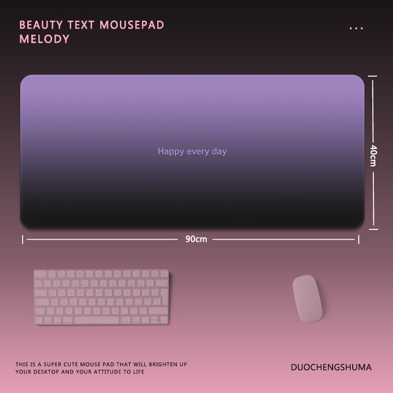 High-end Gradient Color Mouse Pad Extra Large Minimalist Ins Style Texture Gaming Office Keyboard Desk Mat_voghion.com