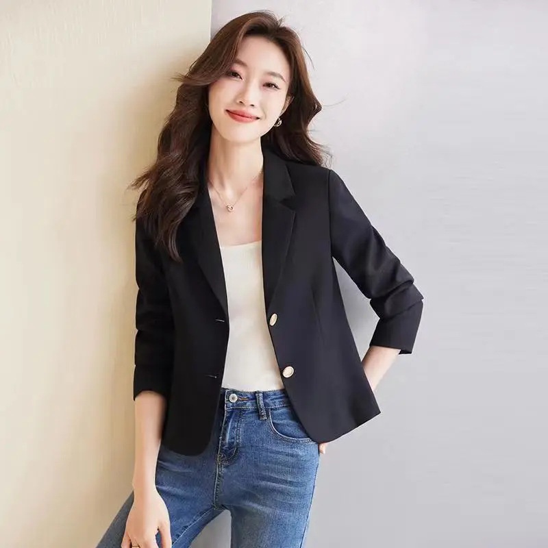 Short Blazer For Petite Women, 2025 Spring New Fashion, Stylish And Elegant Small Jacket With Unique Design_voghion.com
