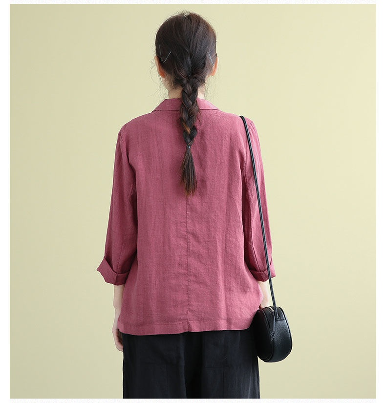 Women's Lightweight Linen Blazer For Elegant Summer Occasions_voghion.com