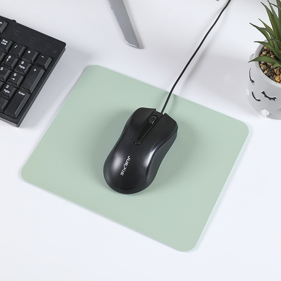 Tappetino da scrivania in pelle tinta unita, antiscivolo, termoisolante, per laptop, piccolo e semplice, con design transfrontaliero._voghion.com