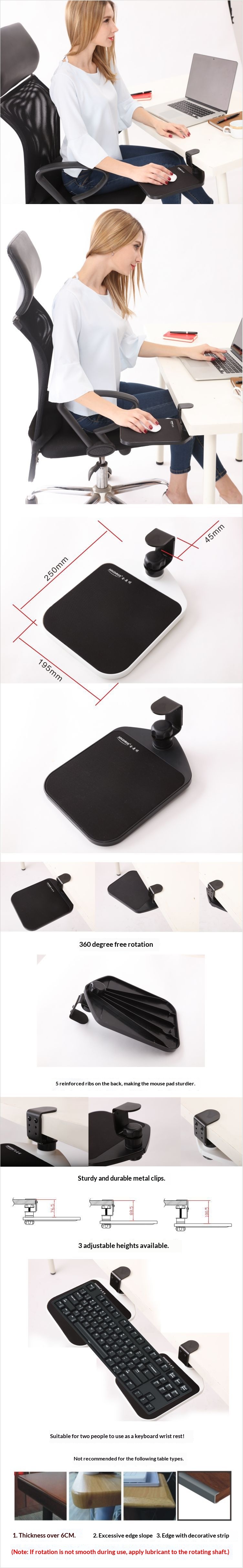 Supporto creativo per poggiapolsi e mouse da scrivania_voghion.com