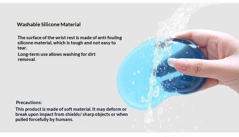 Crystal Gel Mouse Pad With Wrist Rest For Keyboard Support_voghion.com