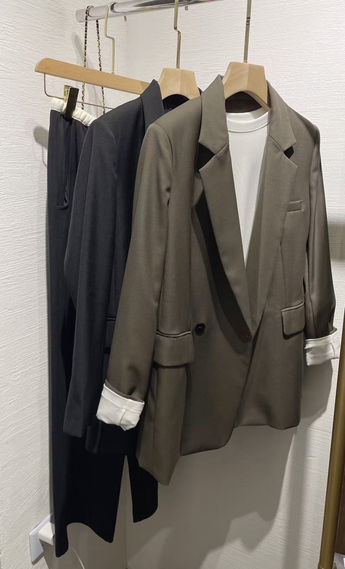 Dames lichtgewicht blazer jas elegant met revers en lange mouw_voghion.com