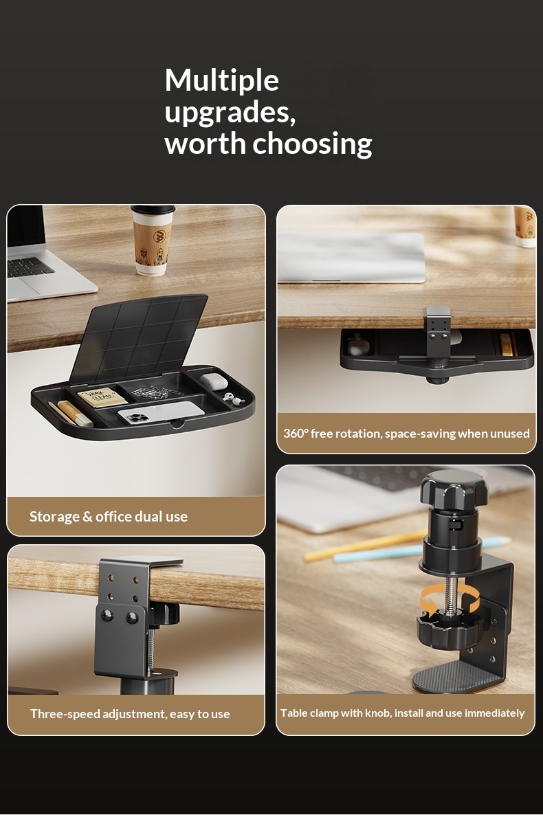 Storage Arm Support Rack Computer Desk Hand Board Wrist Guard Mouse Pad Creative Rotatable Elbow Rest_voghion.com