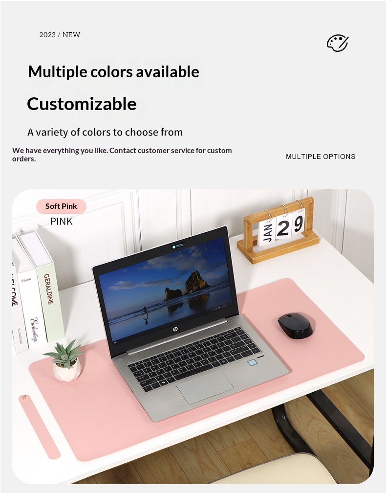 Dirty-resistant Leather Mouse Extra-large Computer Waterproof Writing Desk Table Gaming Keyboard Pad_voghion.com