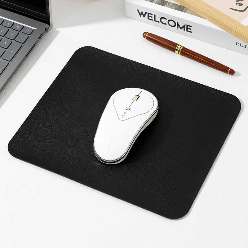 Solid Color Simple Leather Small Size Advertising Computer Laptop Office Gaming Mouse Pad Customizable_voghion.com