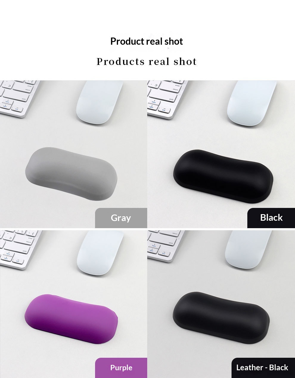Pillow Silicone Mouse Hand Rest Comfortable Leather Keyboard Pad Anti-Slip Wrist_voghion.com