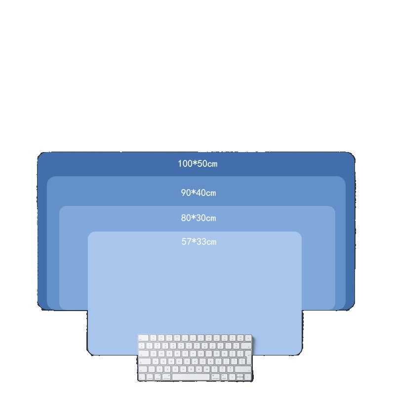 High-end Gradient Color Mouse Pad Extra Large Minimalist Ins Style Texture Gaming Office Keyboard Desk Mat_voghion.com