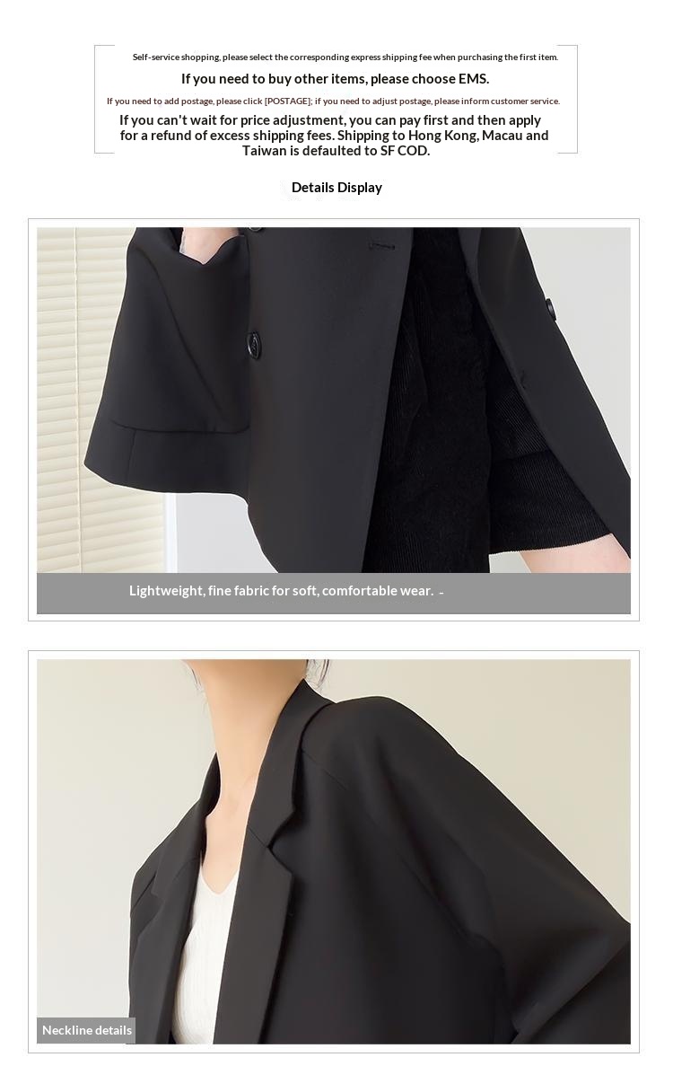 Blazer femme ample décontracté avec couleurs contrastées_voghion.com