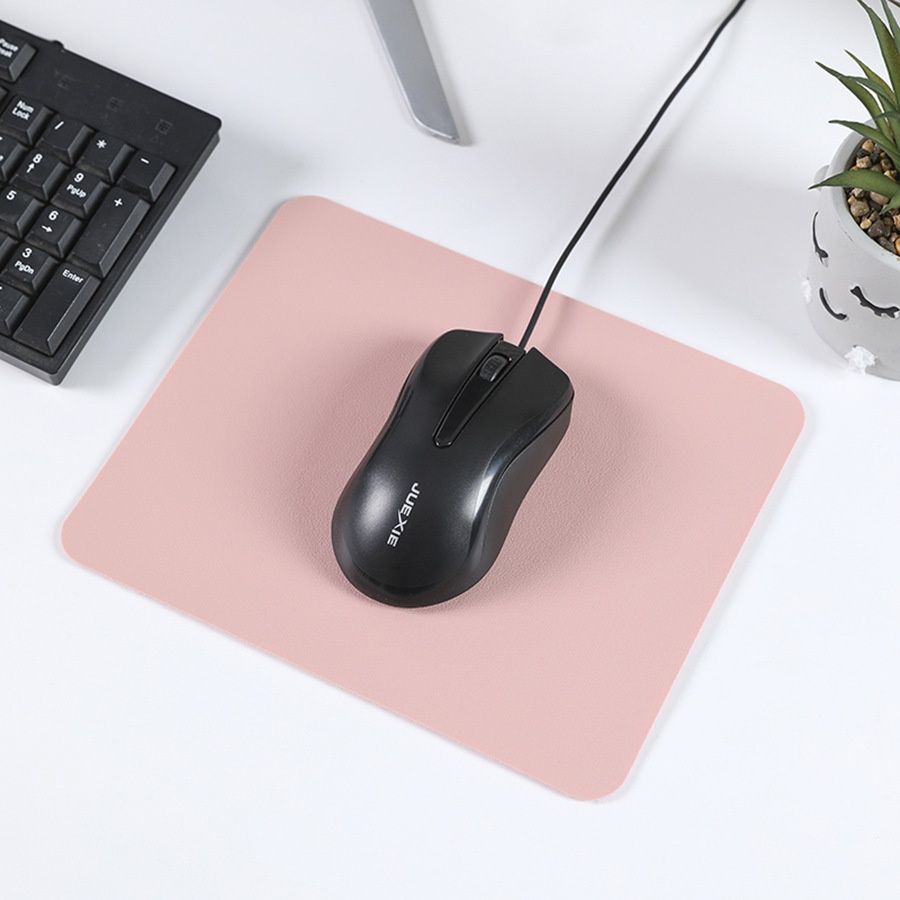 Tappetino da scrivania in pelle tinta unita, antiscivolo, termoisolante, per laptop, piccolo e semplice, con design transfrontaliero._voghion.com