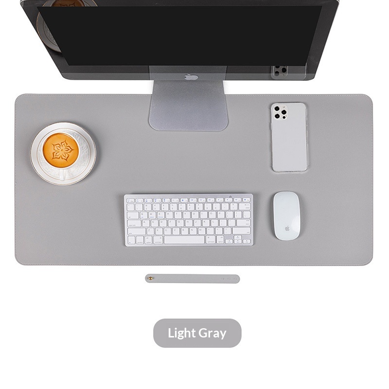 Op voorraad: Extra grote laptop bureaumat, waterdicht, leerpatroon, logo, reclame muismat_voghion.com