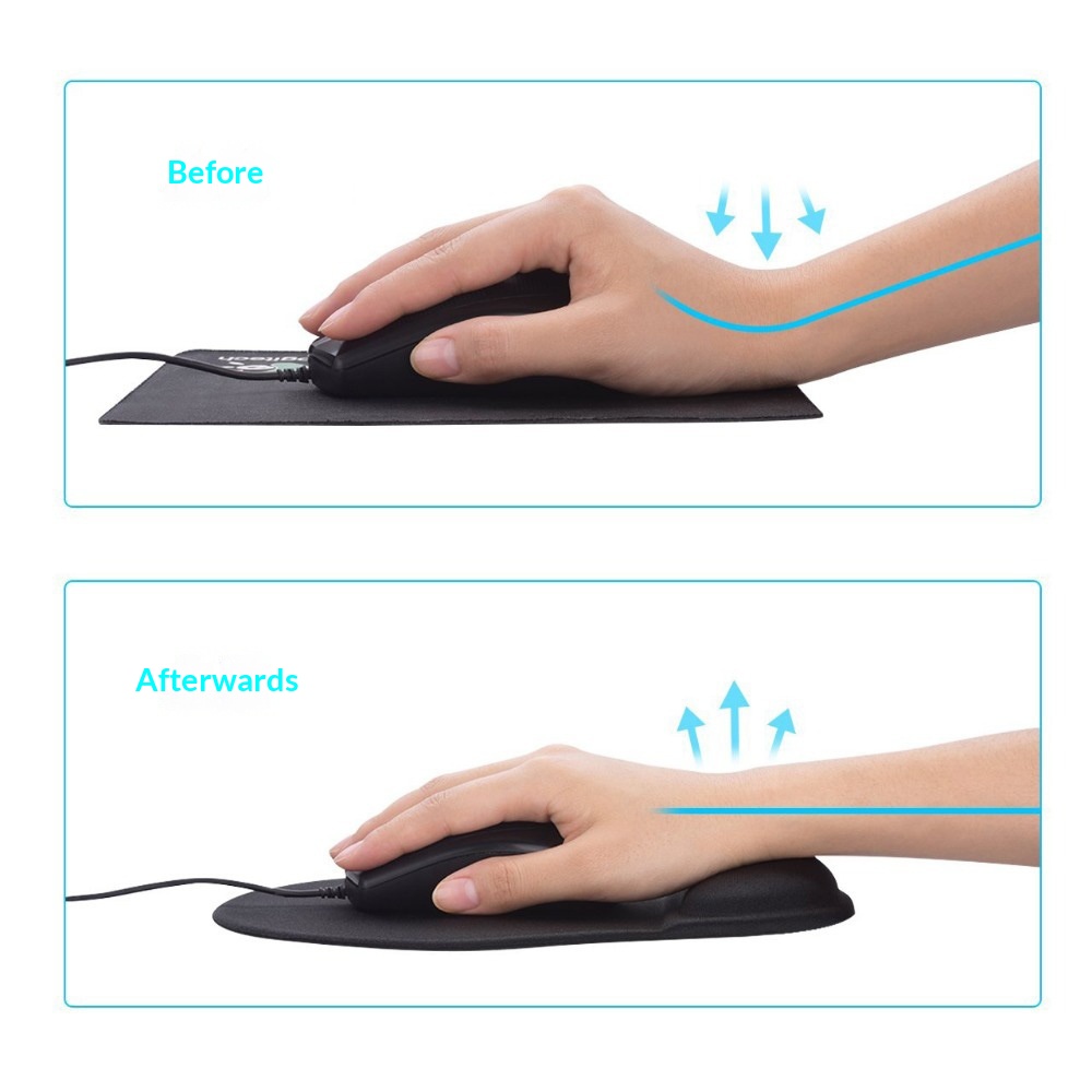 Source Factory Rest Keyboard Support Memory Foam Mouse Comfortable Wrist Pad_voghion.com