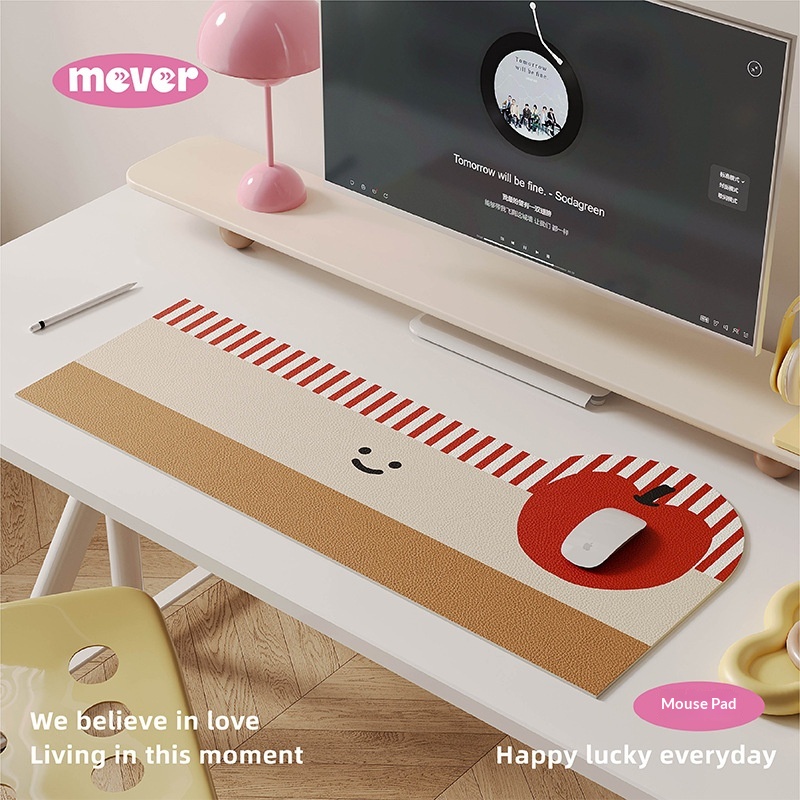 Tappetino per mouse extra-large dallo stile creativo e non convenzionale, ideale per studenti, ufficio, ufficio, scrivania, impermeabile, antimacchia e lavabile._voghion.com