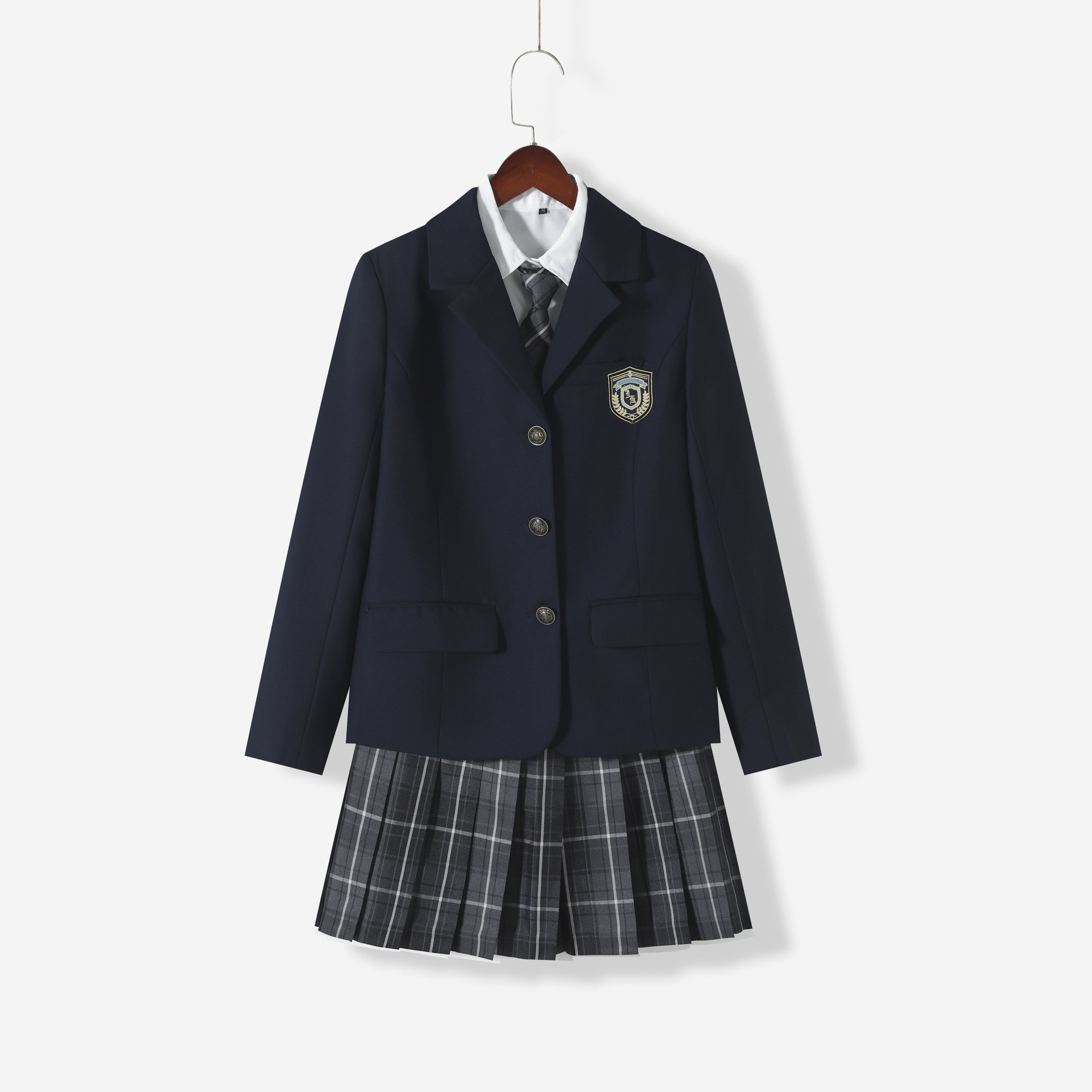 Dames blazer en rok japanse schooluniform stijl set_voghion.com