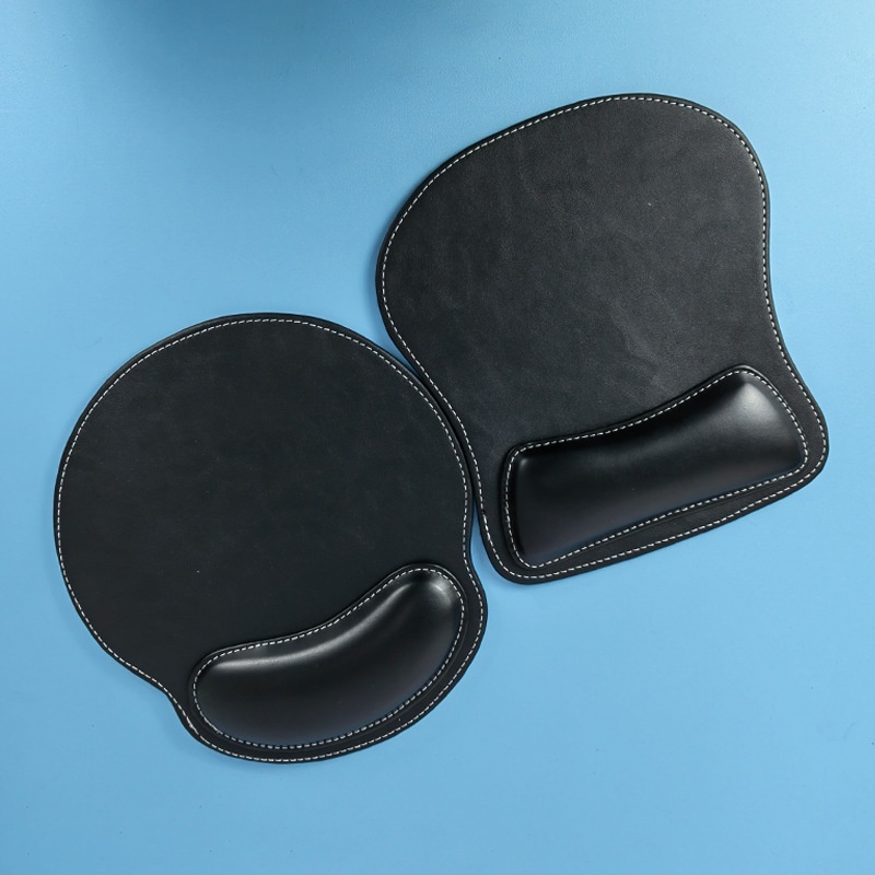 PU Leather Wholesale Office Hand Pillow Computer Rest Wrist Support Mouse Pad_voghion.com