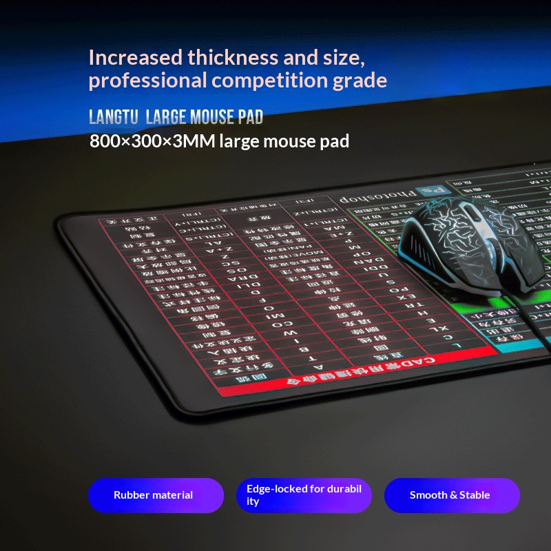 Large Office Desk Pad For Computer Keyboard And Mouse Mat_voghion.com