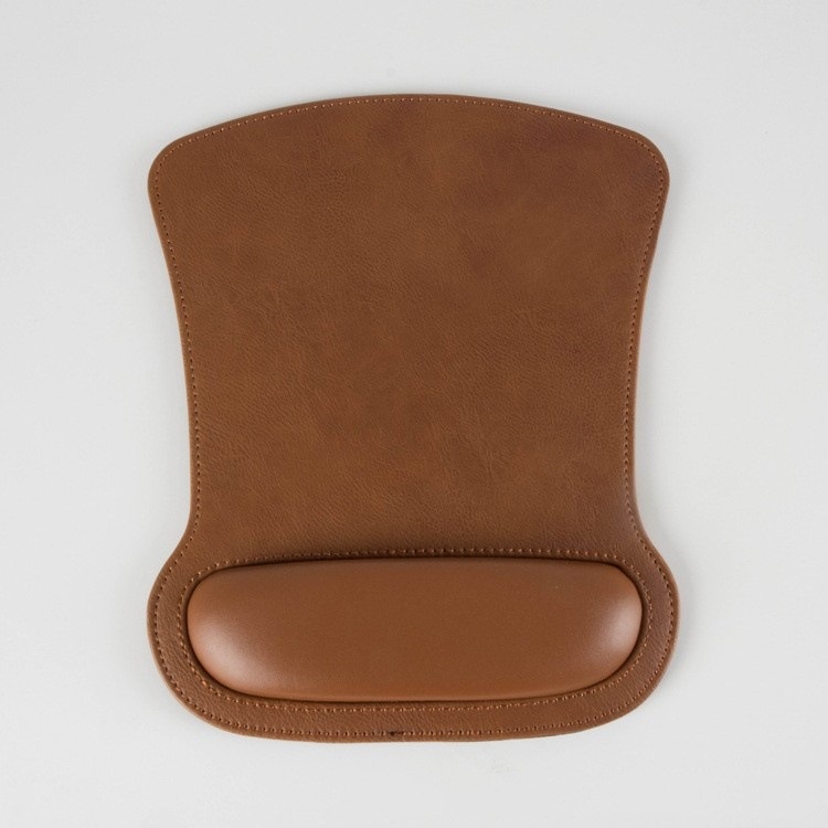 High-End PU Leather Soft Surface Keyboard Rest Computer Wrist Gaming Mouse Pad_voghion.com