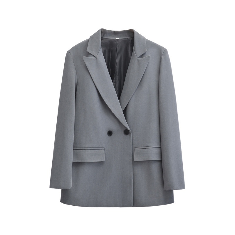 Buitenlandse handel 2024 Herfst Nieuwe Europese en Amerikaanse stijl Dames Modieuze Losse Dubbelbreasted Blazer 2753222_voghion.com