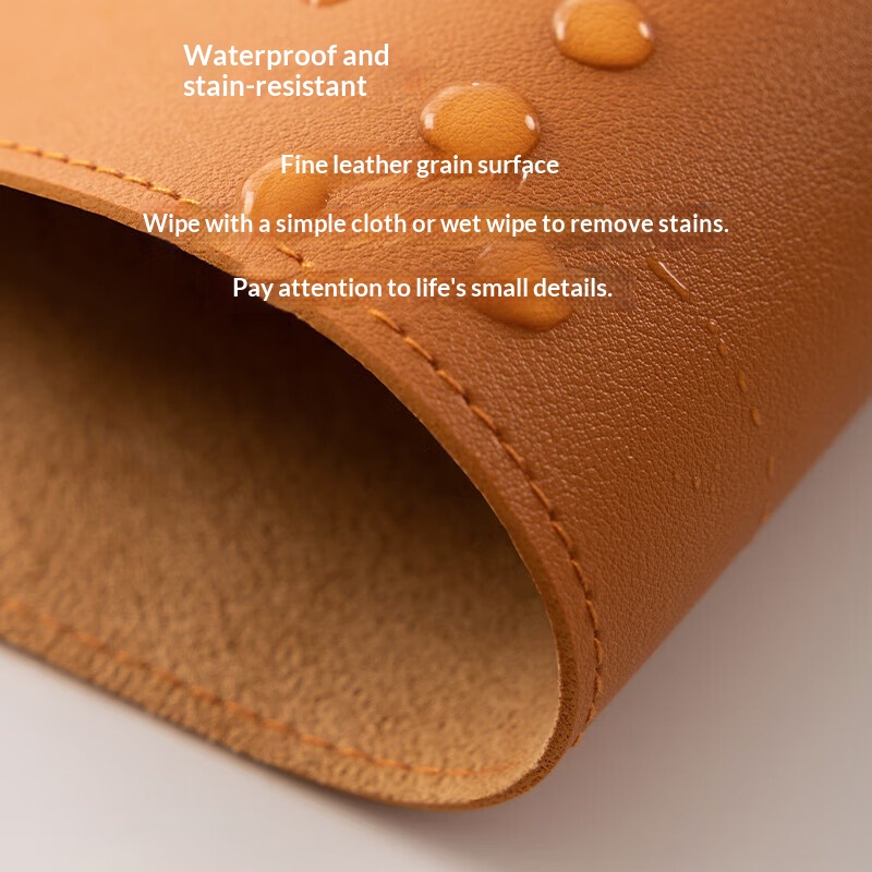 Tappetino da scrivania extra large in pelle impermeabile per laptop e ufficio, ideale per mouse e auto, tappetino da gioco._voghion.com