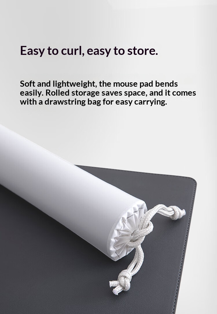 Tappetino per mouse extra-large a doppio materiale/extra-large impermeabile per gaming competitivo, antiscivolo, tinta unita, uso ufficio_voghion.com