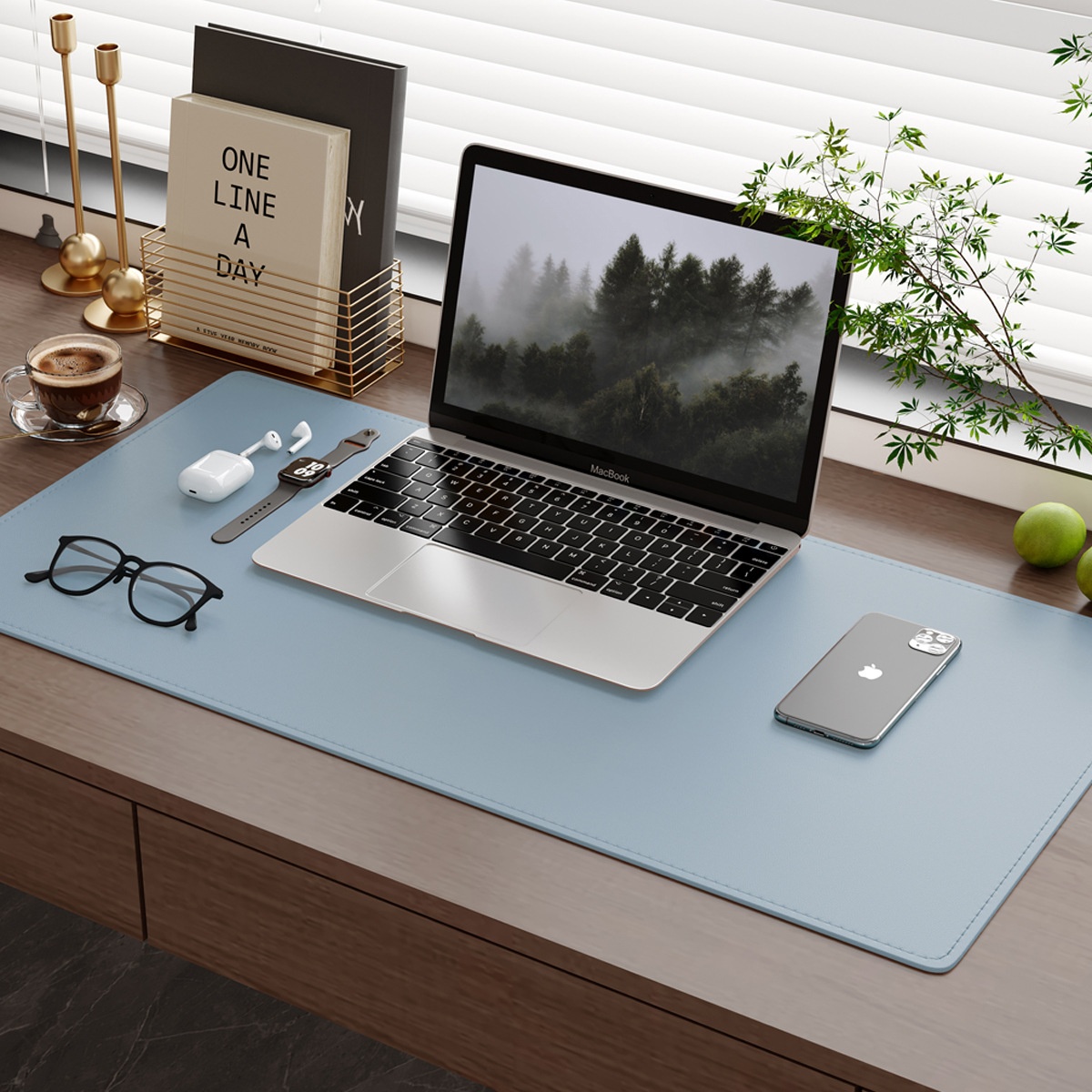 Tappetino da scrivania extra large in pelle impermeabile per laptop e ufficio, ideale per mouse e auto, tappetino da gioco._voghion.com