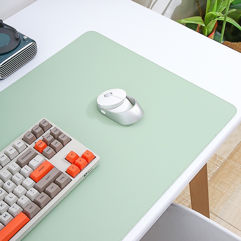 Alfombrilla de escritorio extragrande de cuero para ratón, teclado de ordenador, bloc de notas de oficina con impresión de logotipo al por mayor_voghion.com