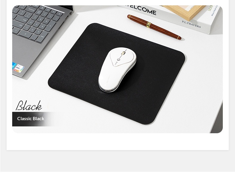 Solid Color Simple Leather Small Size Advertising Computer Laptop Office Gaming Mouse Pad Customizable_voghion.com