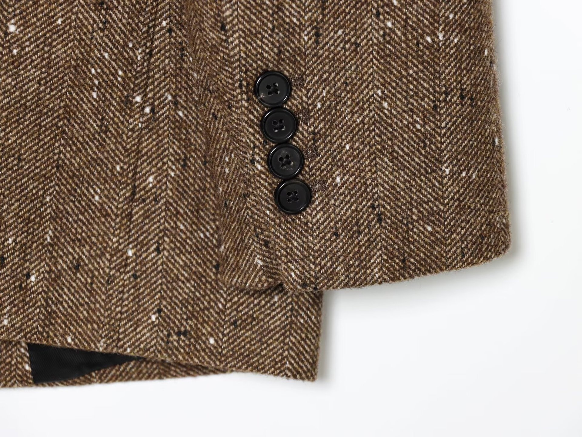 Eleganter Damen Blazer Mit Fischgrätmuster Für Frühling Herbst_voghion.com