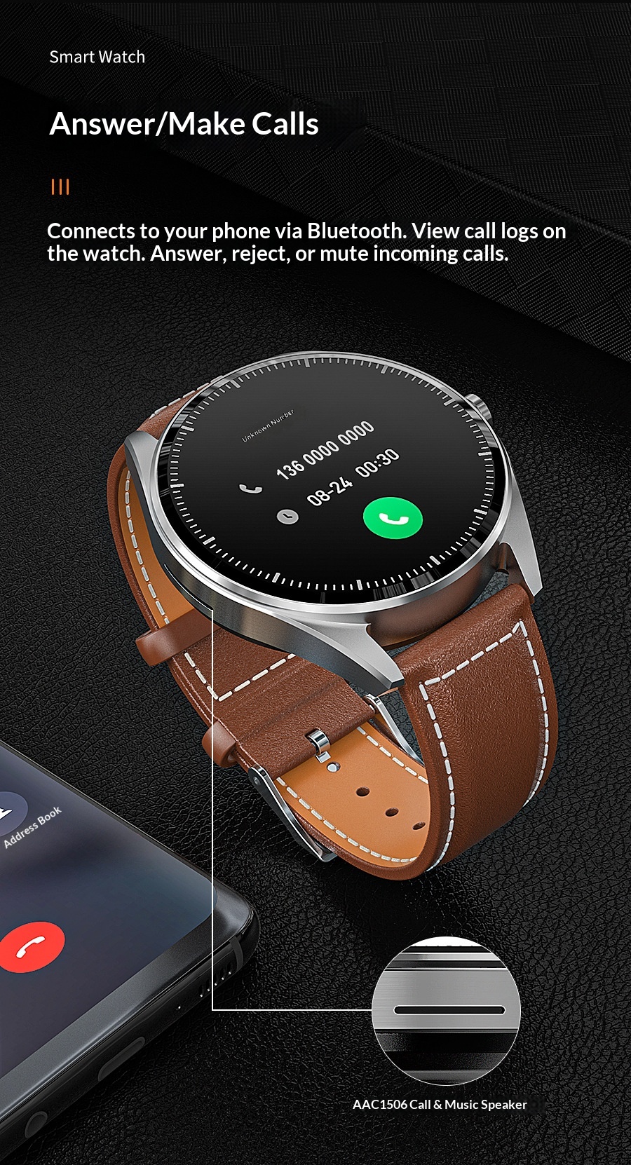Smartwatch Mit Tws-ohrhörern Herzfrequenz Schlaftracker Nfc Sport_voghion.com