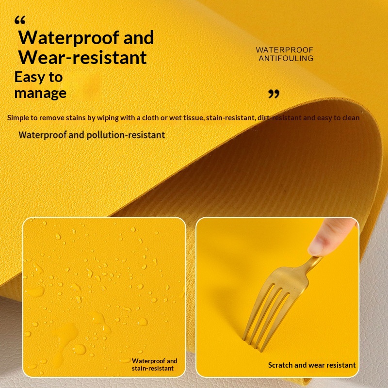 Dirty-resistant Leather Mouse Extra-large Computer Waterproof Writing Desk Table Gaming Keyboard Pad_voghion.com