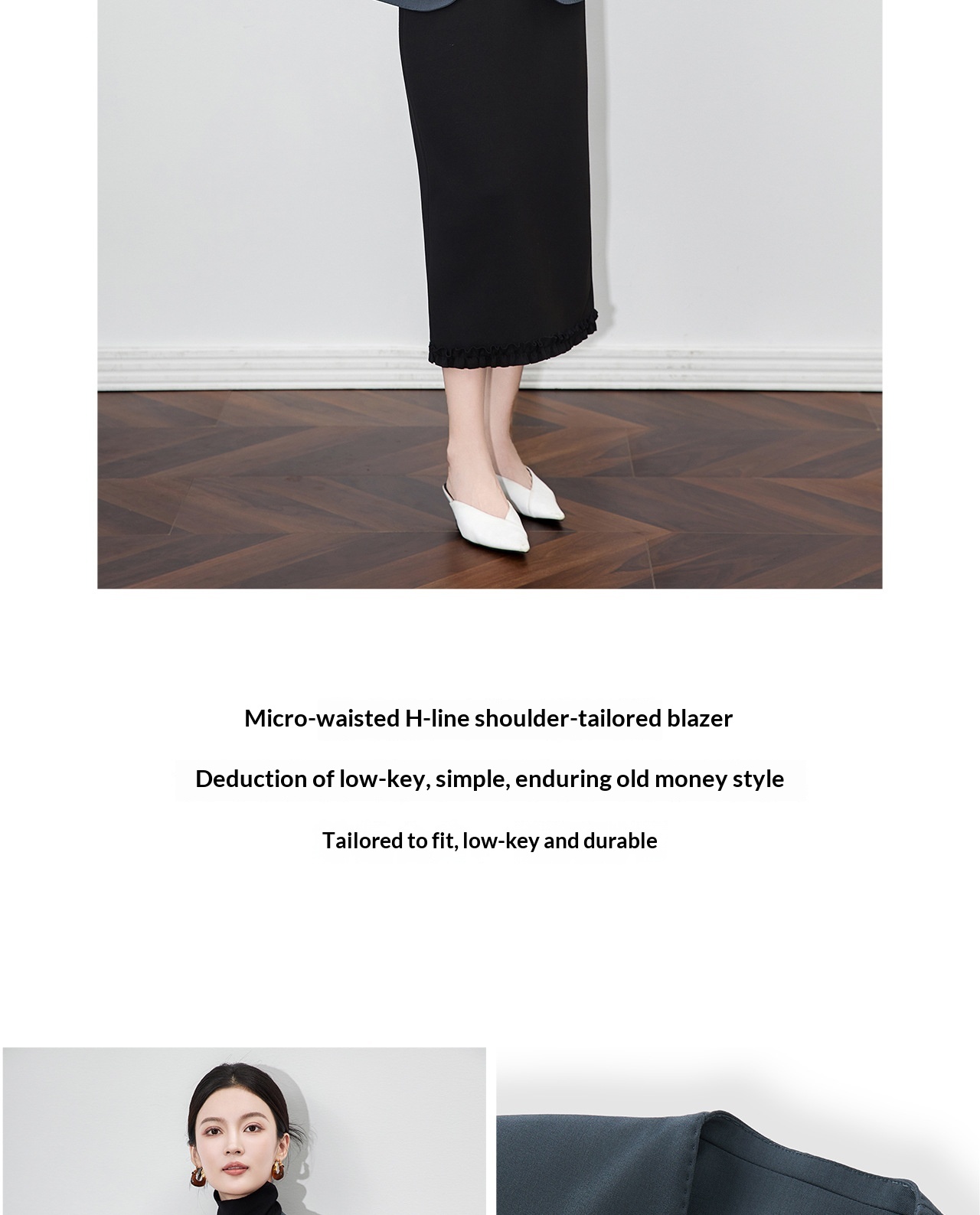 Blazer professionale da lavoro con decorazione in perline donna_voghion.com