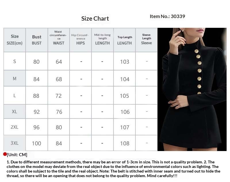 2026 New Spring Elegant Slim-Fit Solid Color Short-Sleeve Stand Collar Single-Breasted Dress_voghion.com