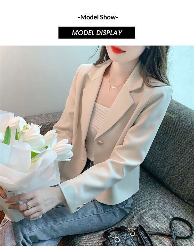 Elegant Women's Blazer For Petite Frames Stylish Spring Lightweight_voghion.com
