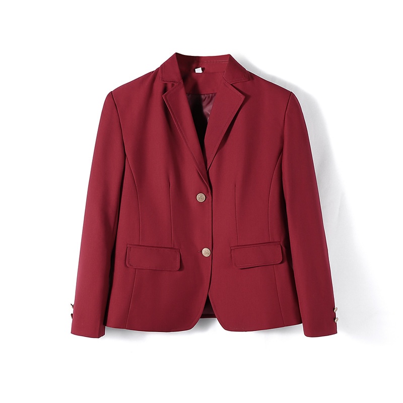 Unisex Japanese College Jacket Solid Color Long Sleeved Coat_voghion.com