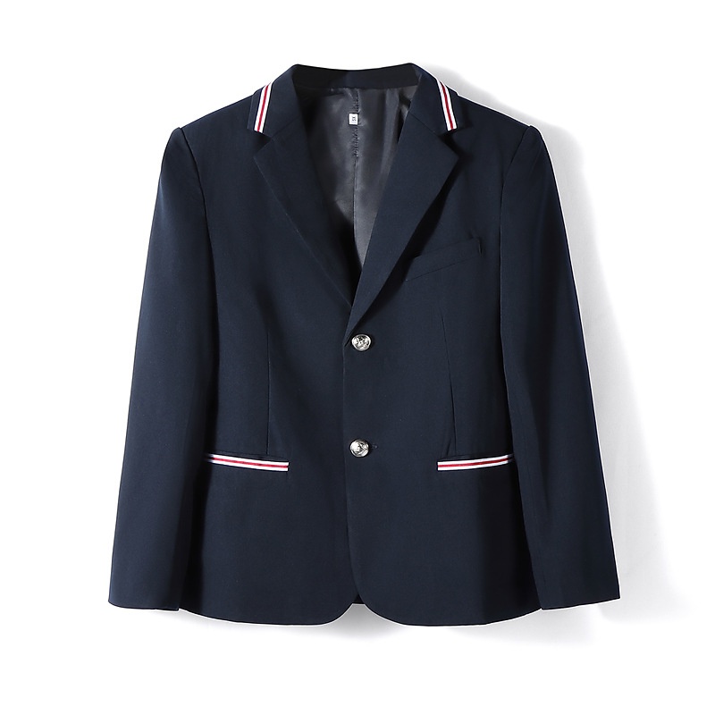 Unisex Japanese College Jacket Solid Color Long Sleeved Coat_voghion.com